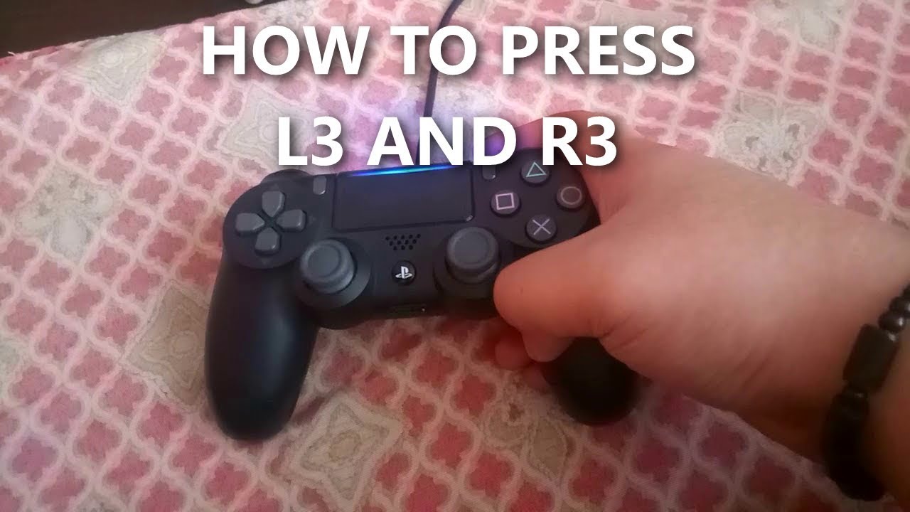 How to Press L3 and R3 in PS4