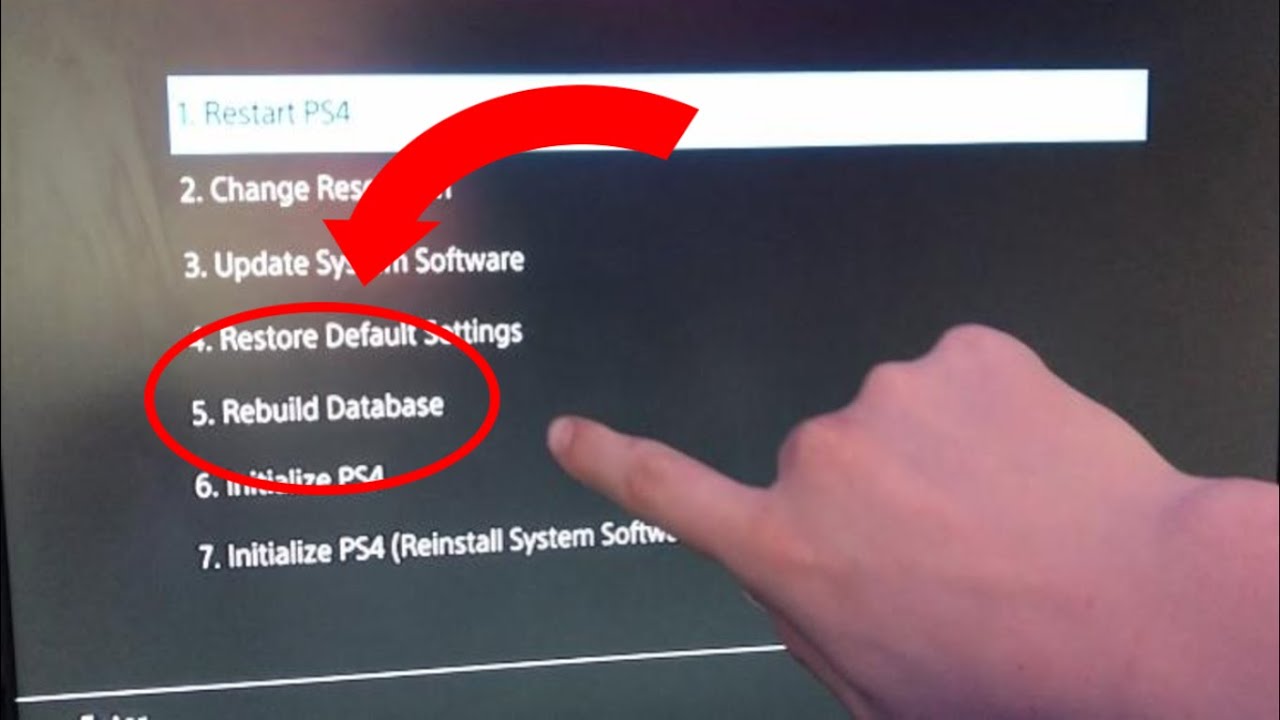 HOW TO REBUILD PS4 DATABASE
