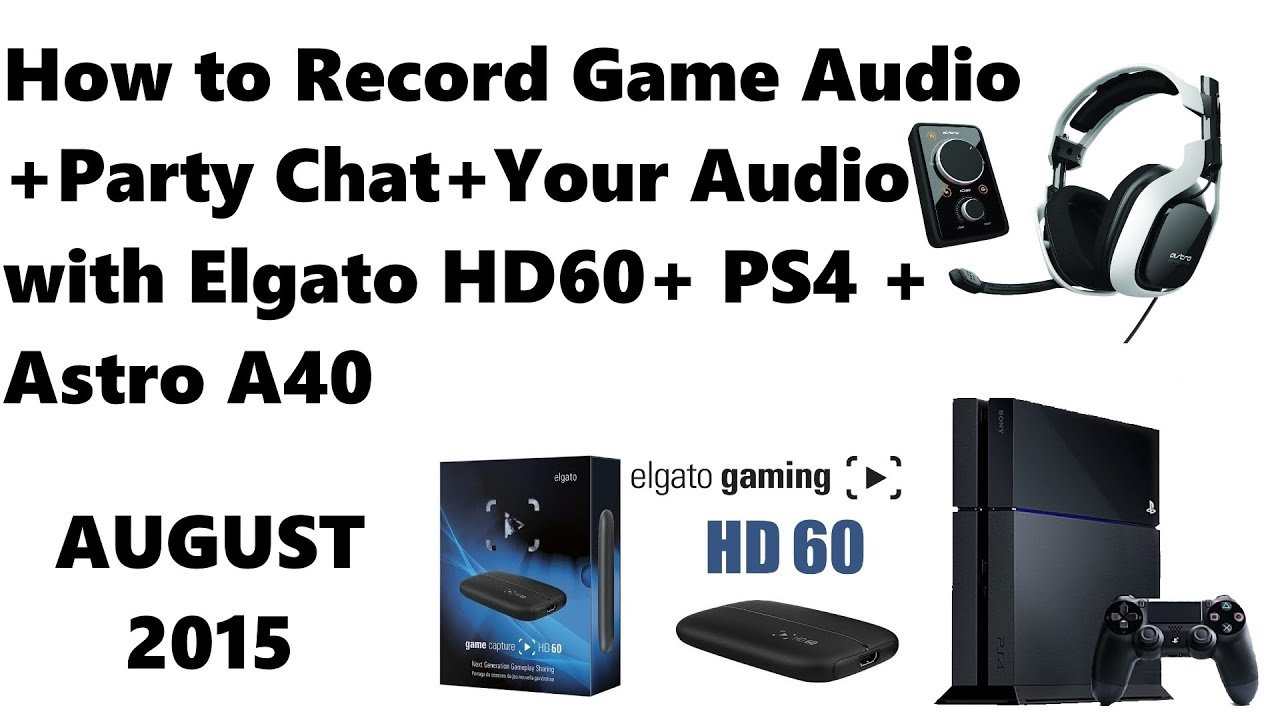 How to Record Game Audio + Party Chat + Your Audio with ...