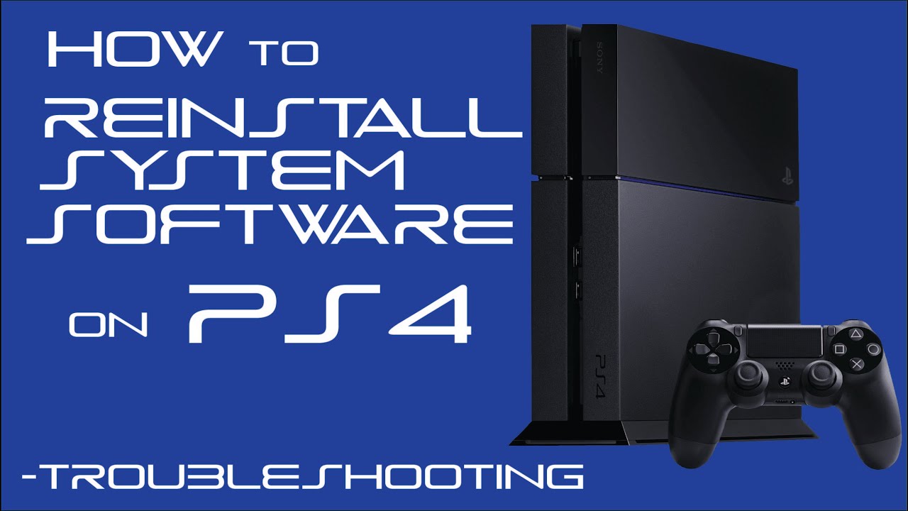 How to Reinstall System Software on PS4