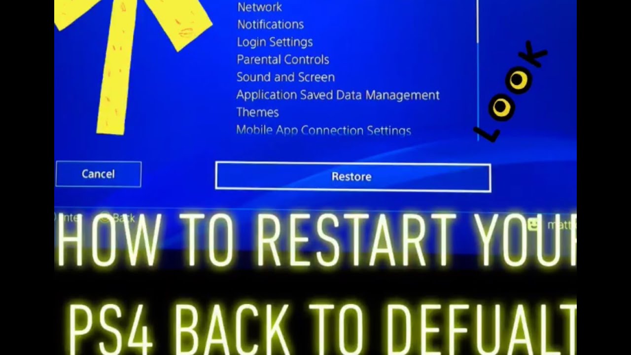 ***How to reset PS4 (PlayStation 4) to Factory Default ...