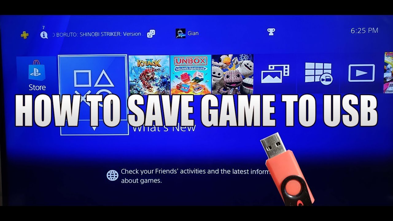 How to Save Game Data from PS4 into USB Drive