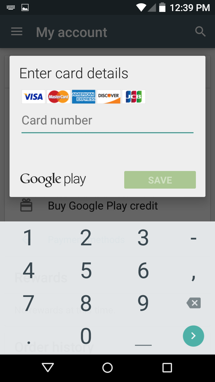 How to set up payment methods in the Play Store