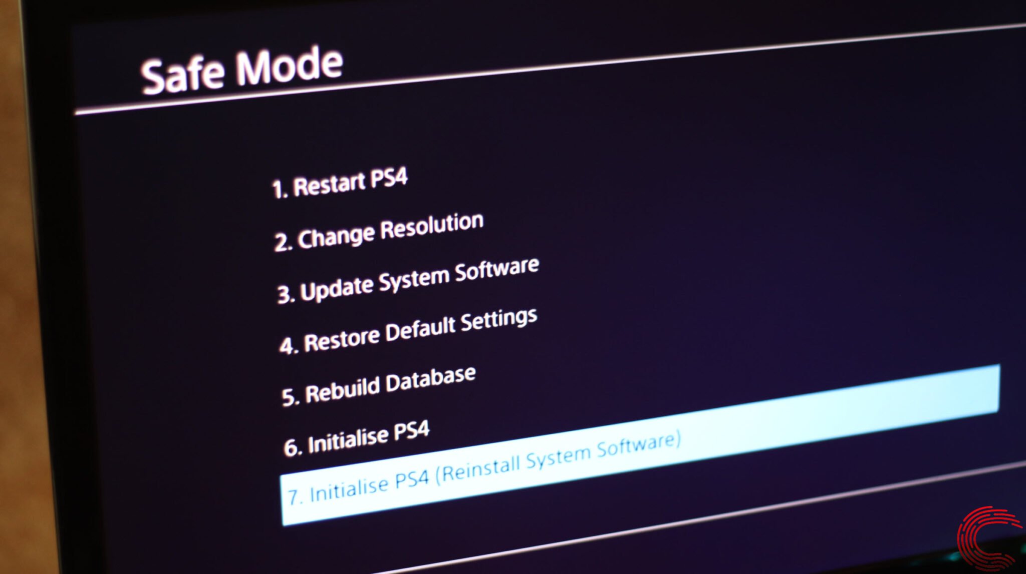 How to start PS4 in Safe Mode and how to get it out of it?
