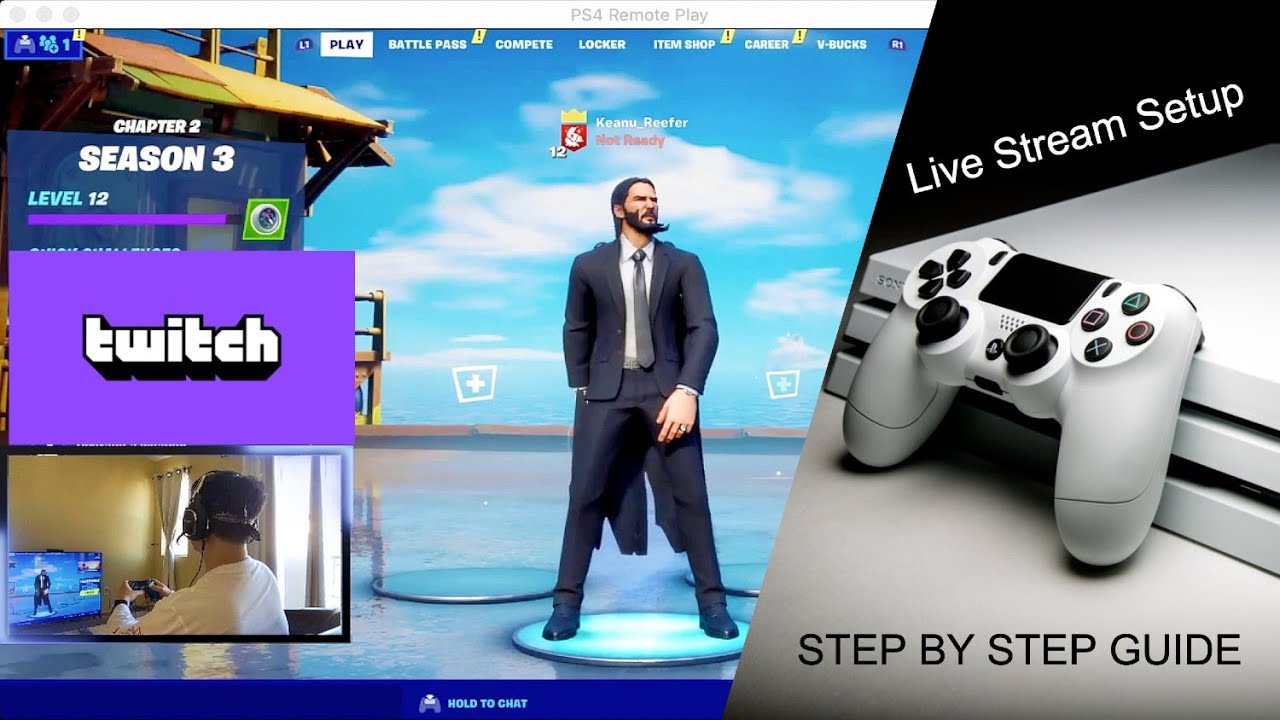 How to Stream on Twitch with PS4 and Full Game Mic Audio
