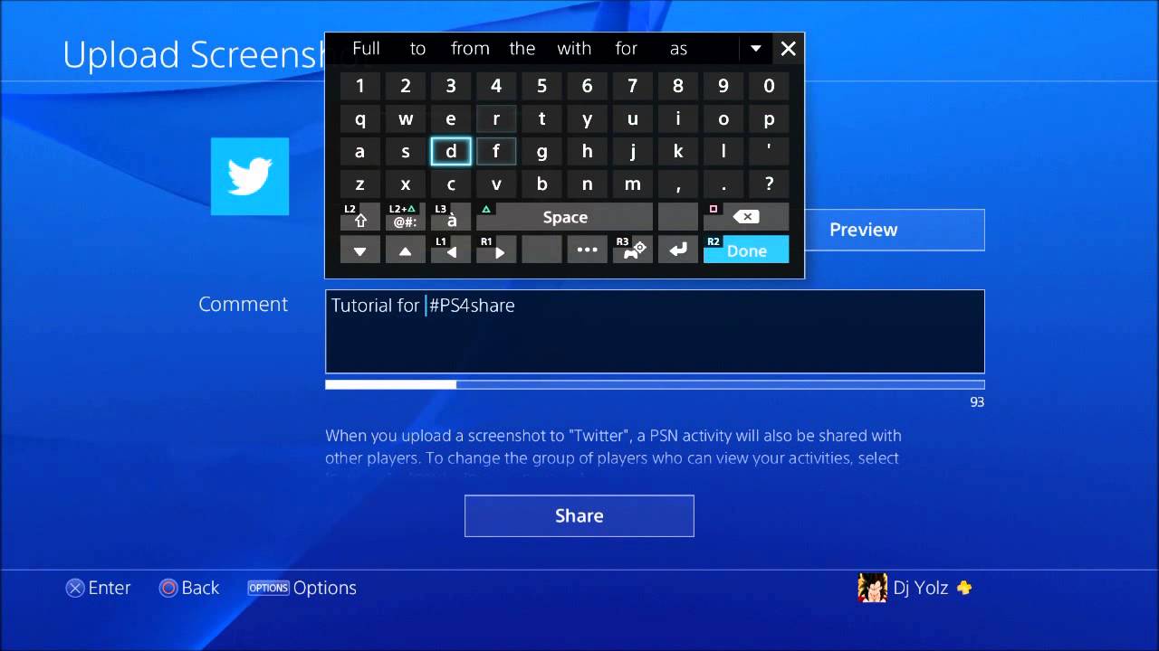 How To Take A ScreenShot On The PS4 !