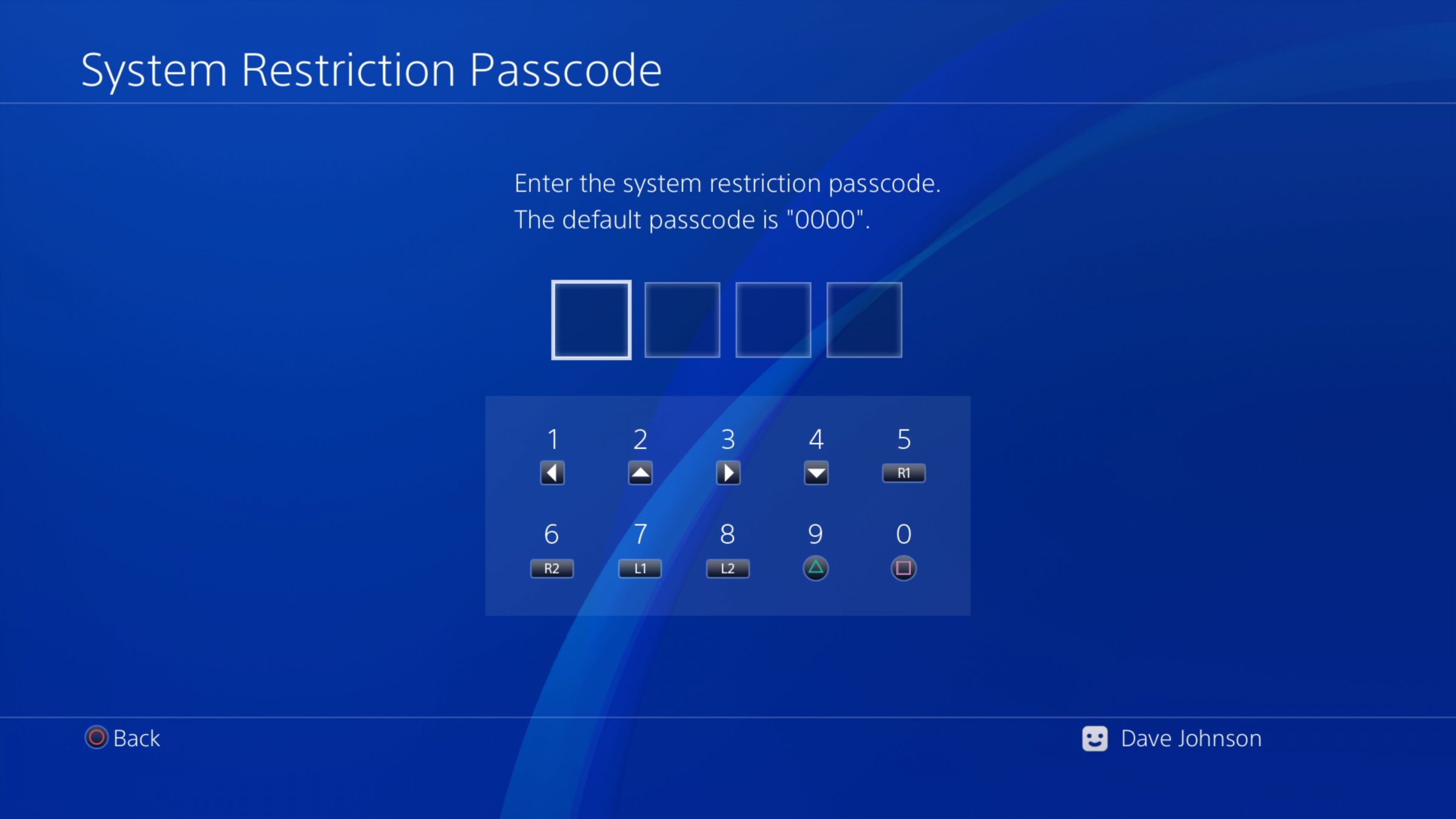 How to turn off parental controls on a PS4