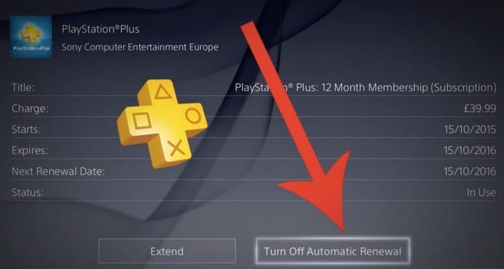 How to turn off PS Plus auto