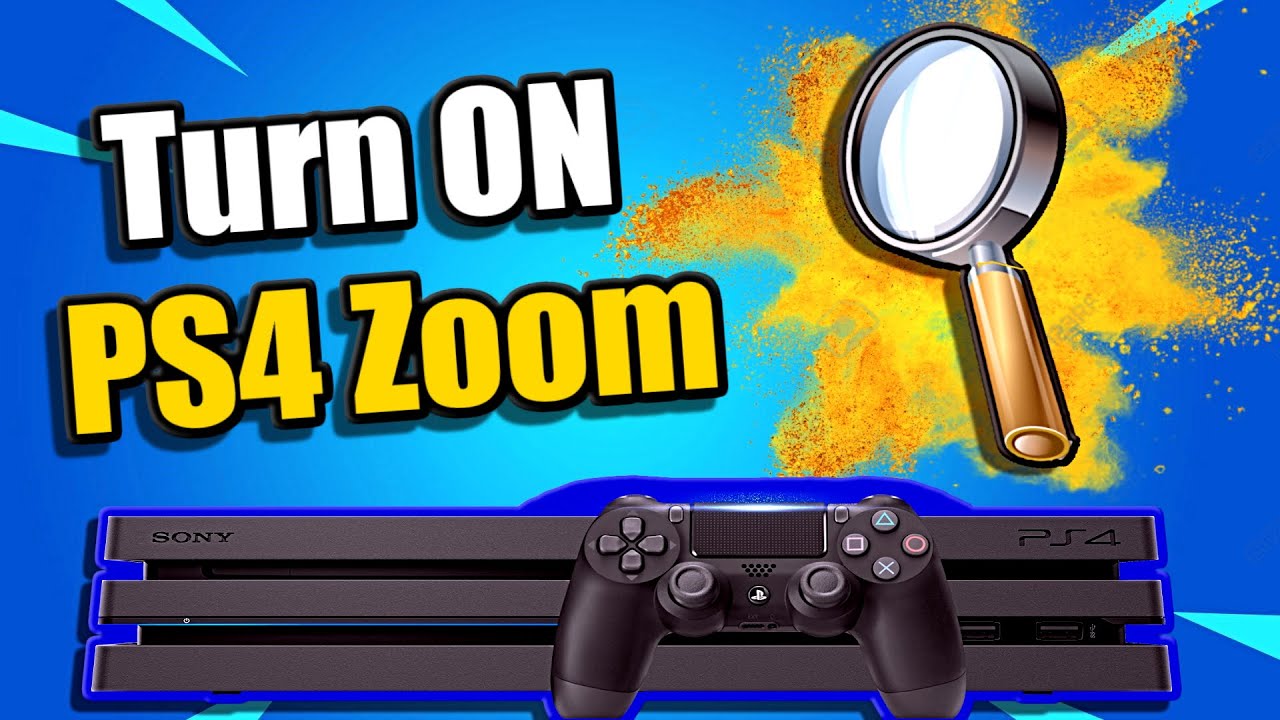 How to Turn ON PS4 ZOOM Accessibility Option (Playstation ...