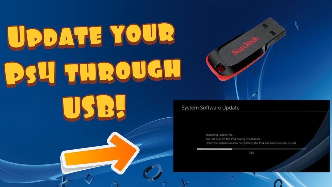 How to Update Your PS4 System Software Using A USB (Simple ...