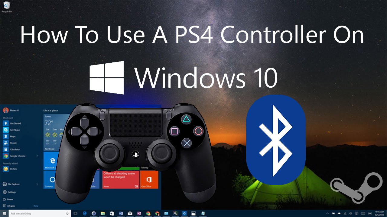 How To Use A PS4 Controller In Windows 10 Over Bluetooth