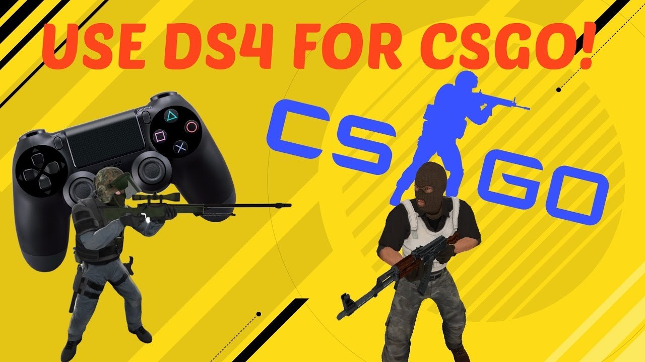 HOW TO USE PS4 CONTROLLER FOR CSGO!