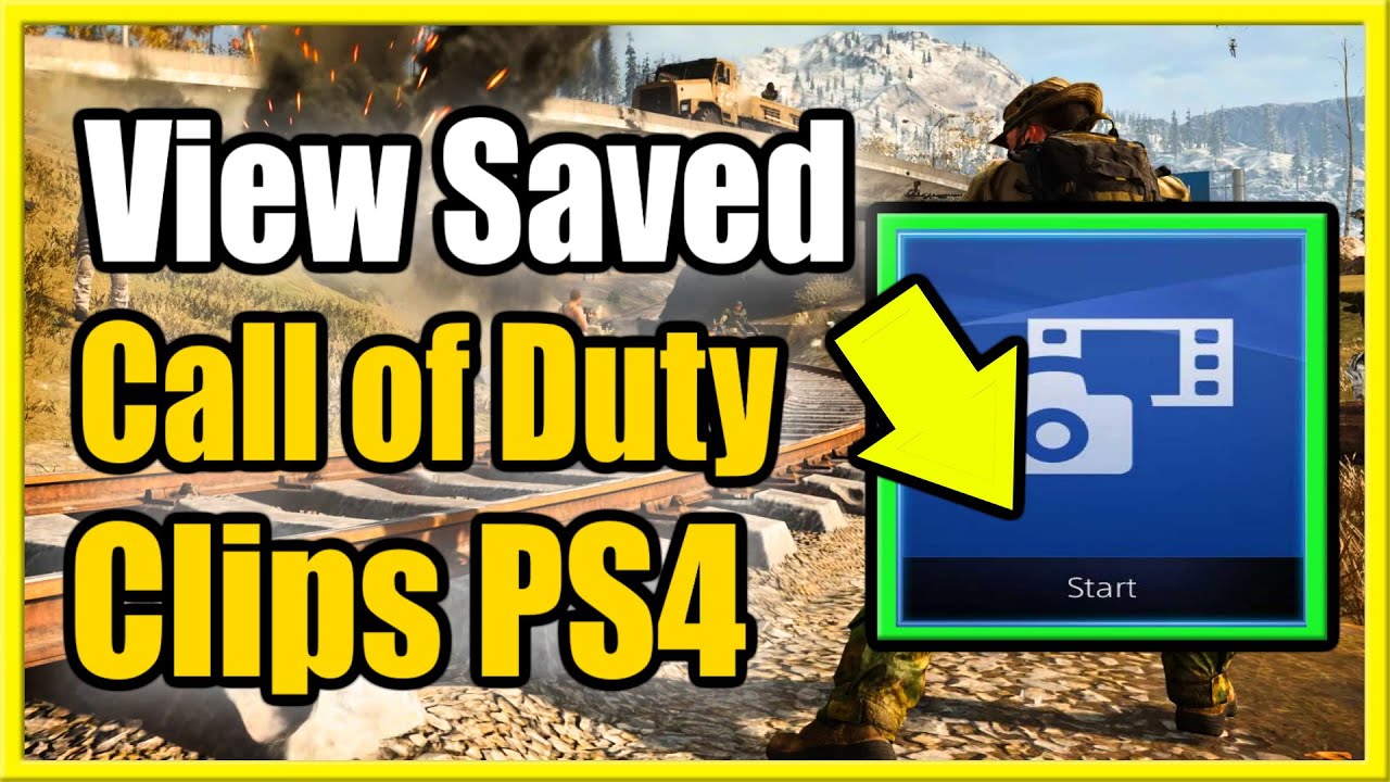 How to VIEW SAVED Call of Duty Clips on PS4 &  Record Video (Easy ...