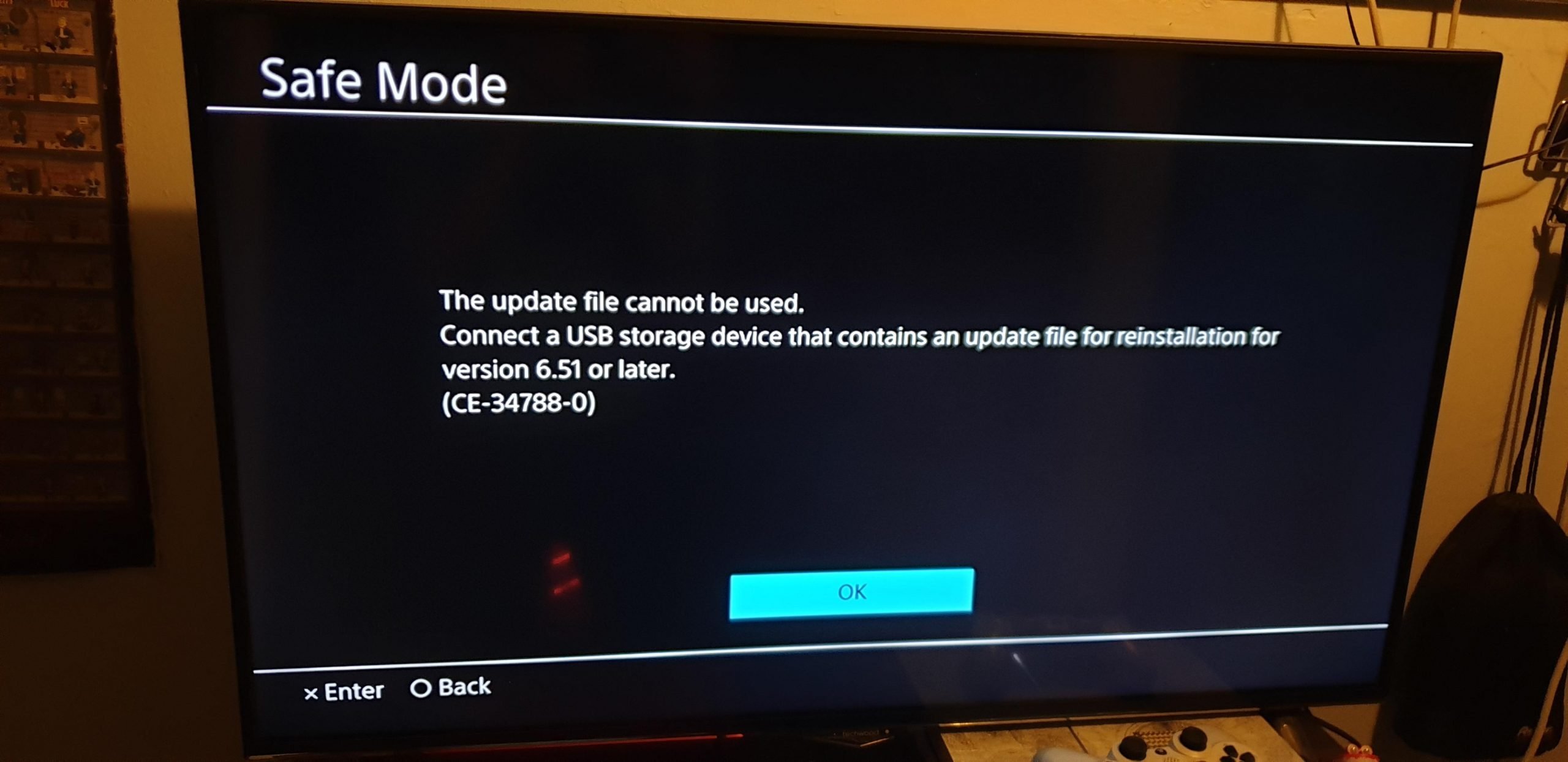 [Image] PS4 stuck in an endless safe mode loop. Says that ...