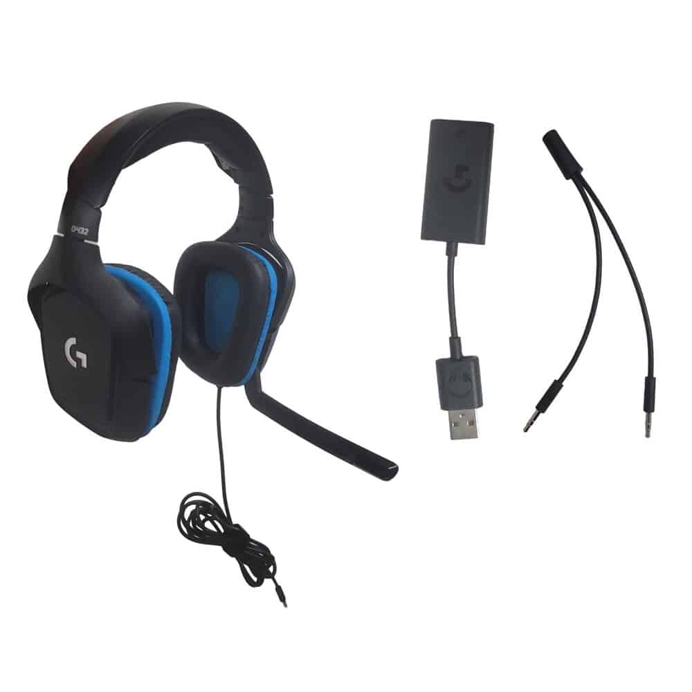 Logitech G432 DTS:X 7.1 Channel Wired Surround Sound Gaming Headset ...