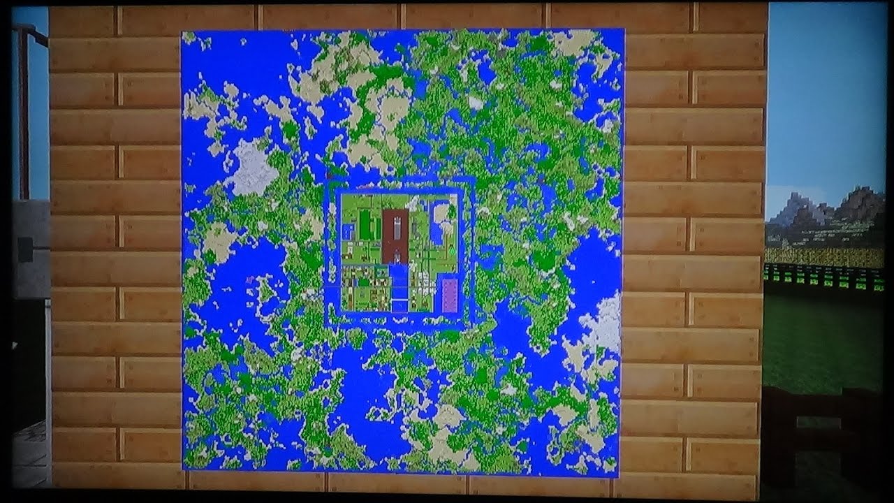Minecraft PS4 Pro Big Map Wall And Updates!