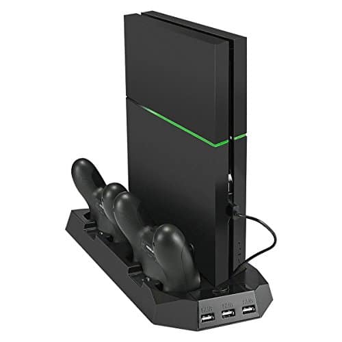 MOFIR Playstation 4, PS4 Slim Vertical Stand with Cooling Fans