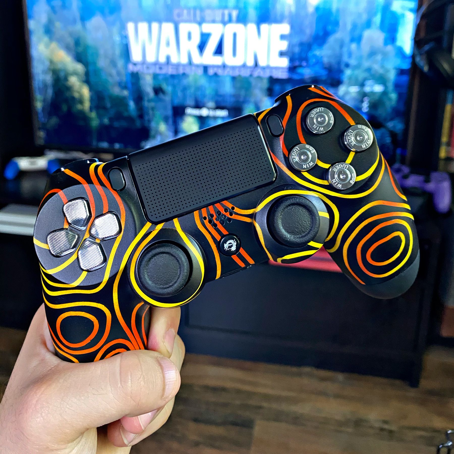 Our Topographic Fire theme on a PS4 controller! #ps4controller # ...