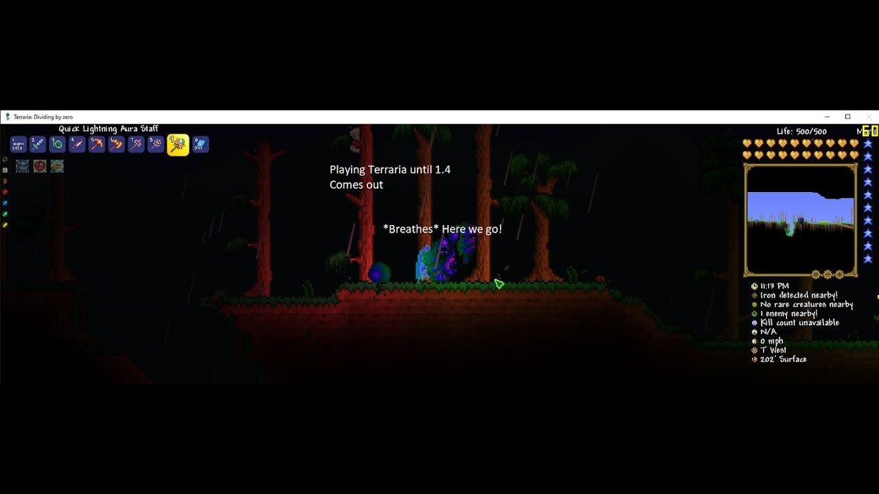 Playing Terraria until 1.4 comes out