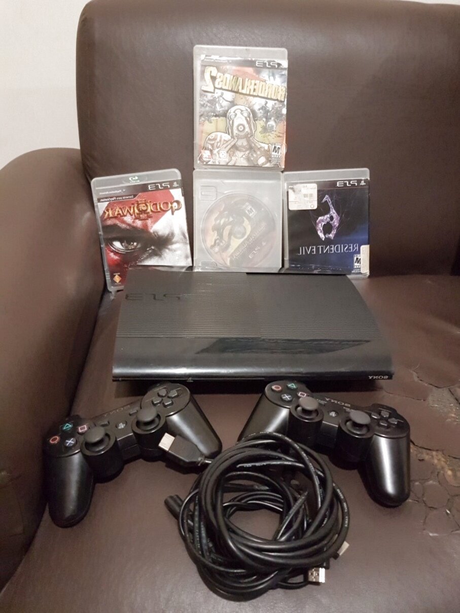 Playstation 3 2 Controles 4 Jogos comprar usado no Brasil ...