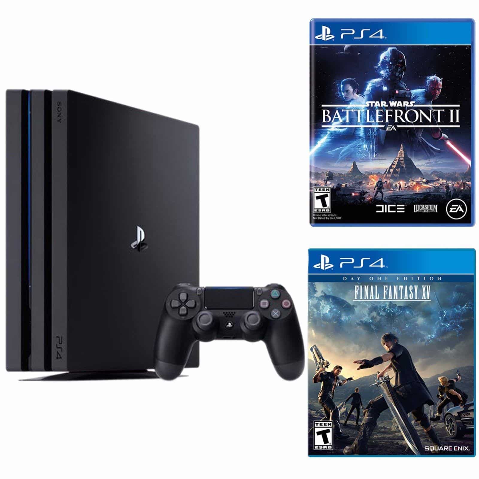 Playstation 4 Pro 1TB Console with FFXV and Star Wars Deals