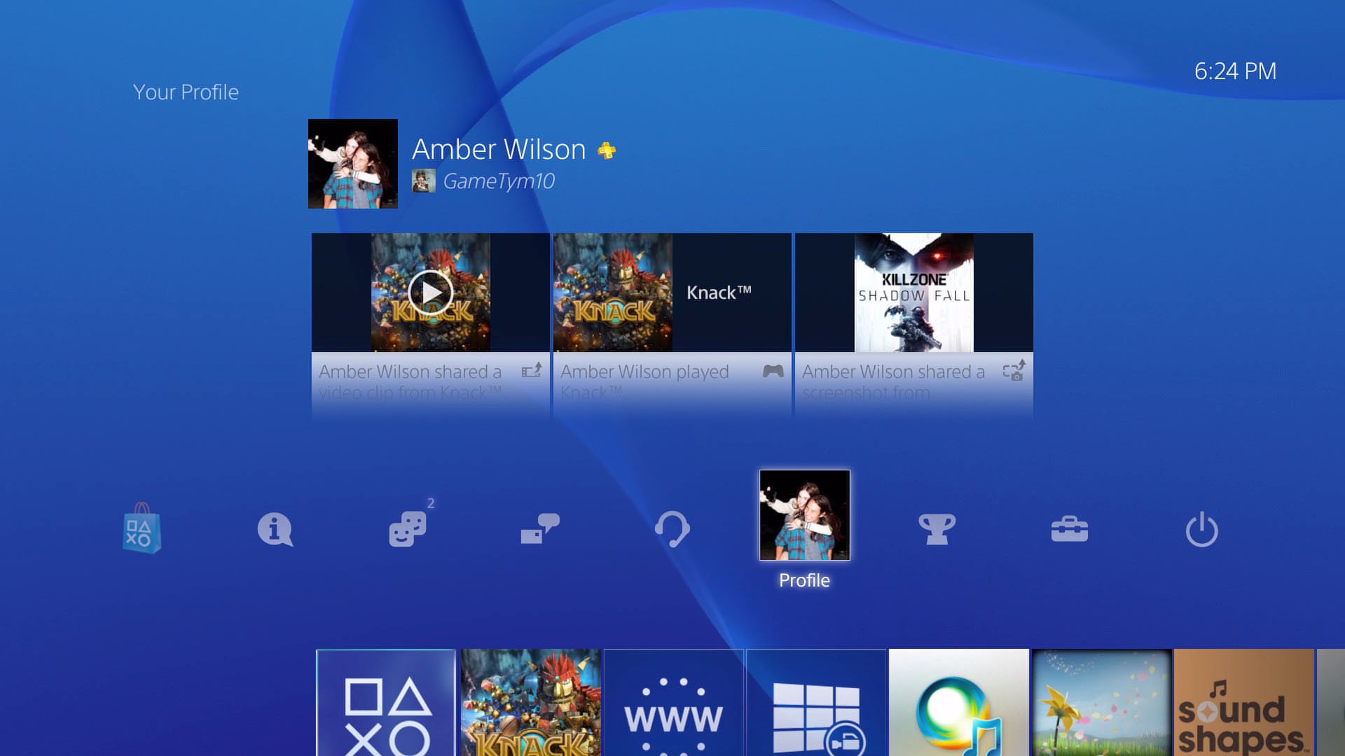 PlayStation 4 UI walkthroughs, screenshots