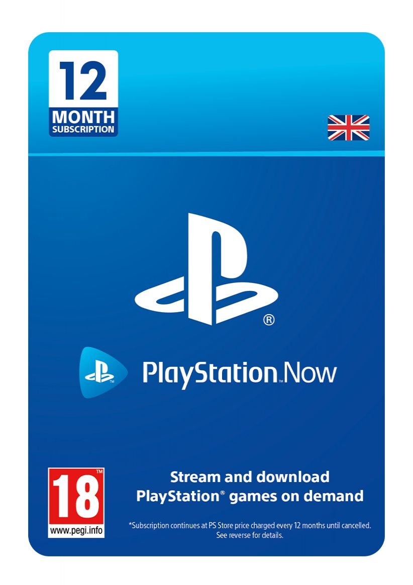 PlayStation Now 12 Month Subscription on PS4