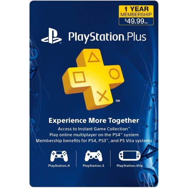 PlayStation Plus 12 Month Membership US