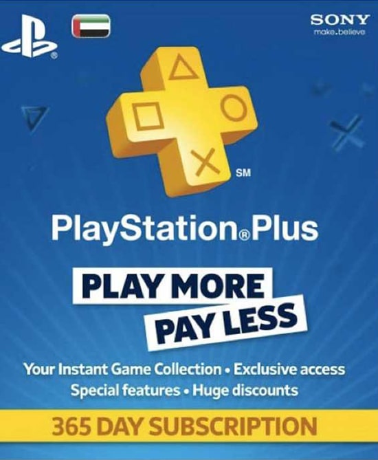 PlayStation Plus 12 Months Membership UAE