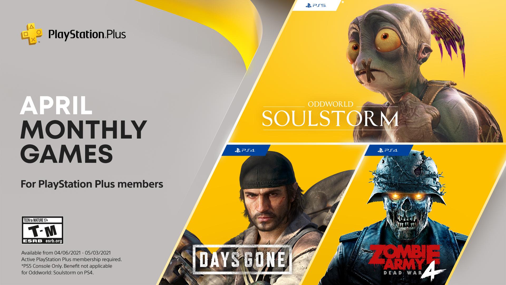 PlayStation Plus free games for April 2021 announced