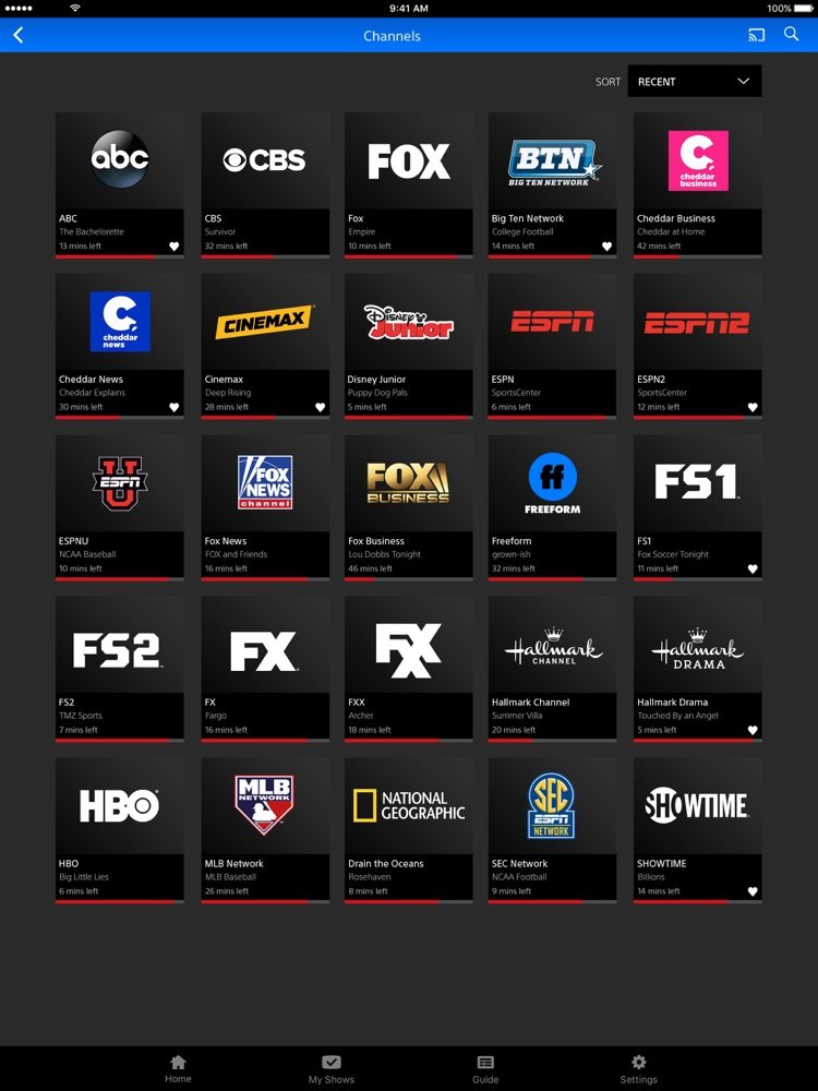 PlayStation Vue App for iPhone
