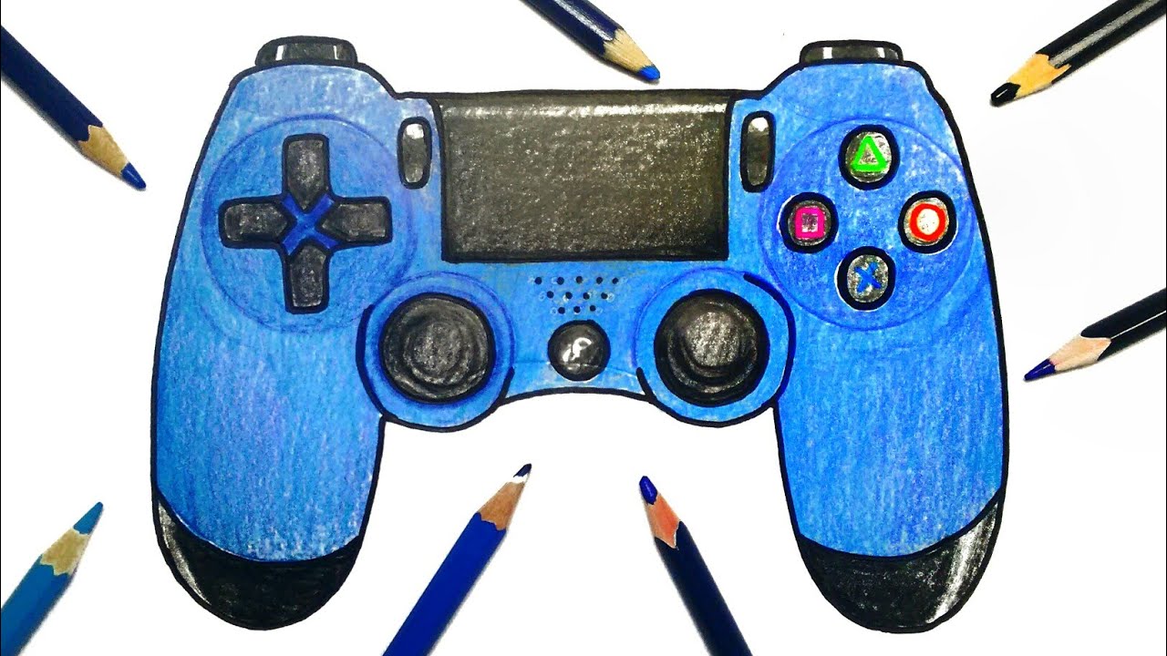 Ps4 Controller Drawing Easy