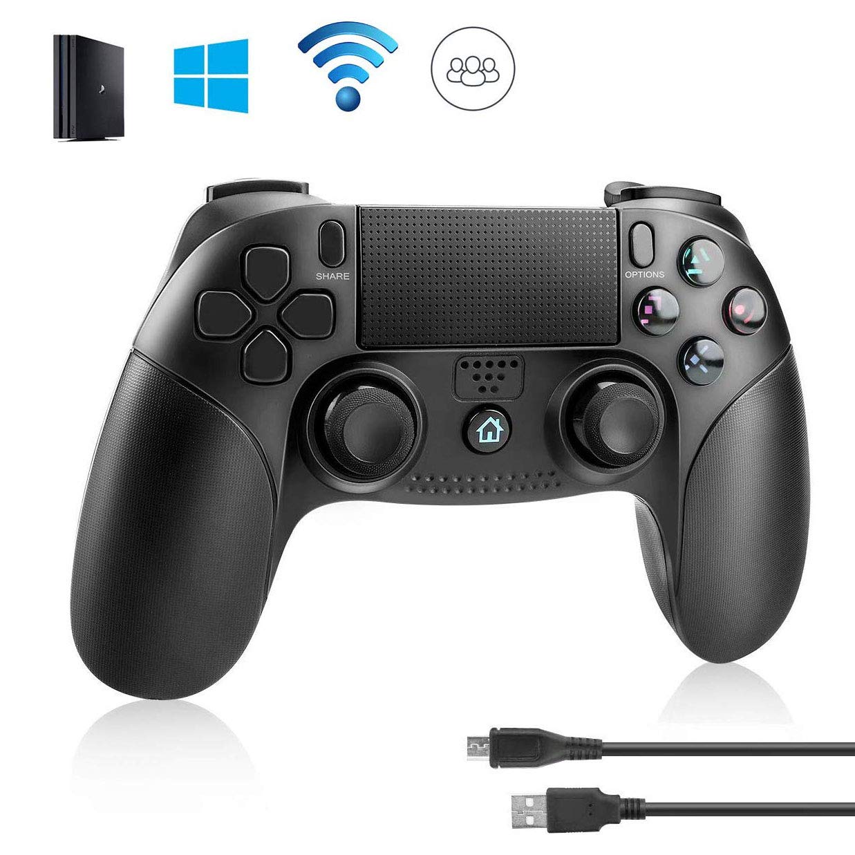 Ps4 Controller, Wireless Bluetooth Doubleshock Controller ...