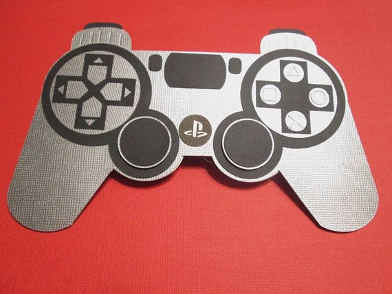 PS4 GAME CONTROLLER Shaped Birthday Card pocket card