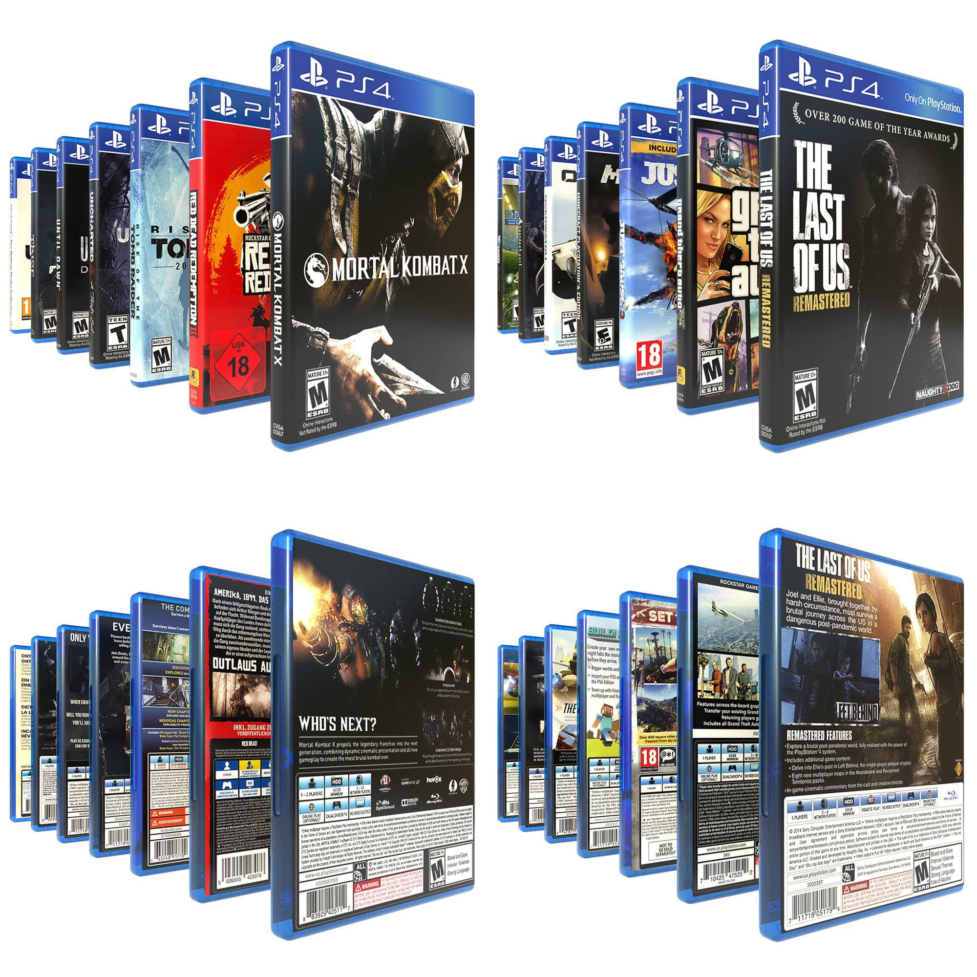 PS4 games 14 games low poly 3D model