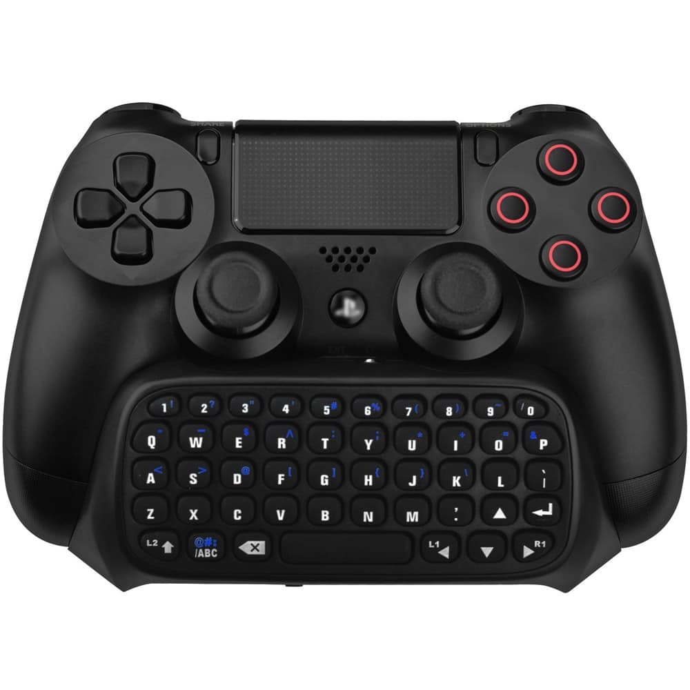 PS4 Keyboard,2.4G Wireless Gamepad Chatpad Message Keyboard for PS4 ...