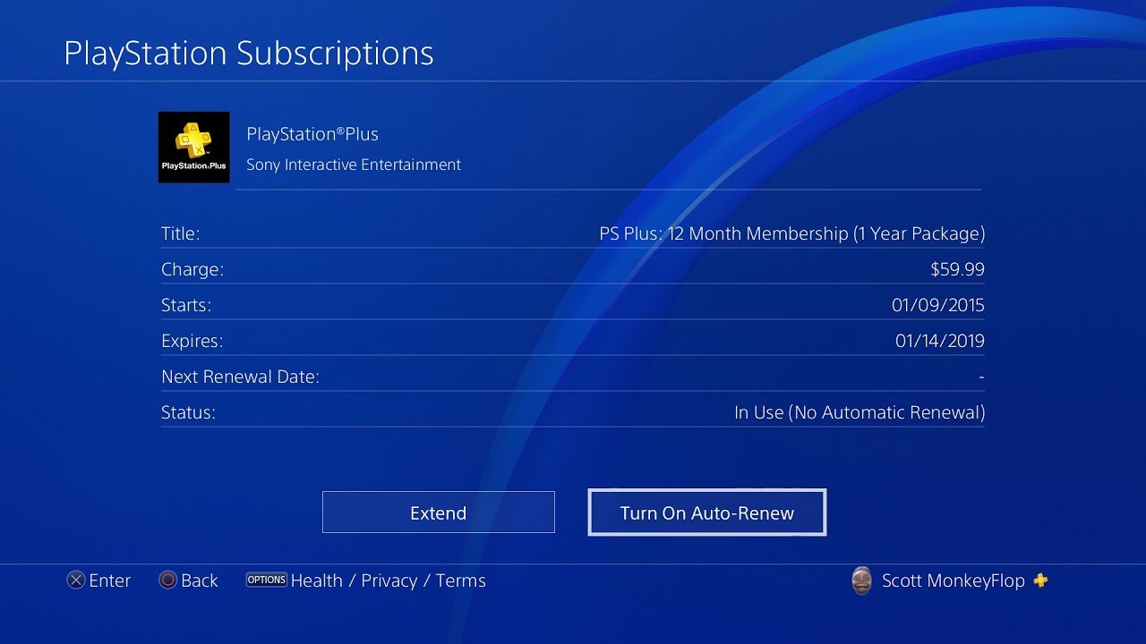PS4 PS PLUS How to Cancel Subscription Auto Renewal Credit ...