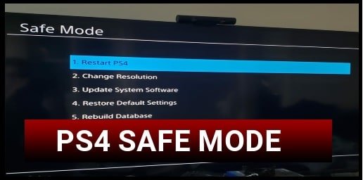 PS4 Safe Mode : How To Boot PS4 In Safe Mode