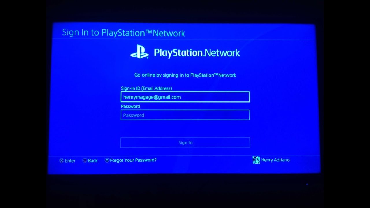 PS4 SIGN IN PROBLEM 2019