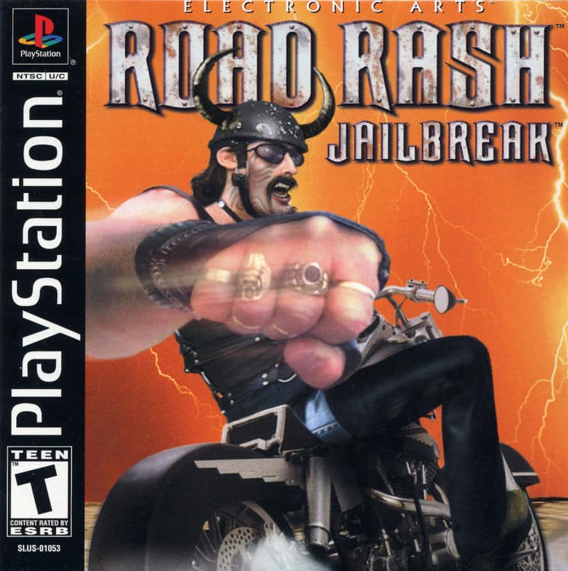 Road Rash: Jailbreak (2000) PlayStation box cover art