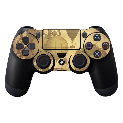 Skin Decal Wrap for Sony PS4 Controller Steam Punk Paper