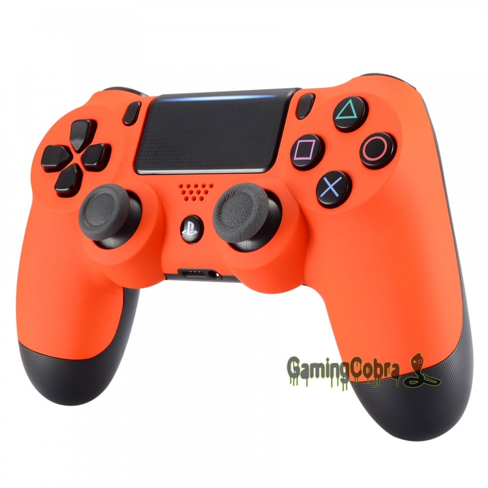 Soft Touch Orange Repair Part Front Shell for PS4 Pro Slim ...