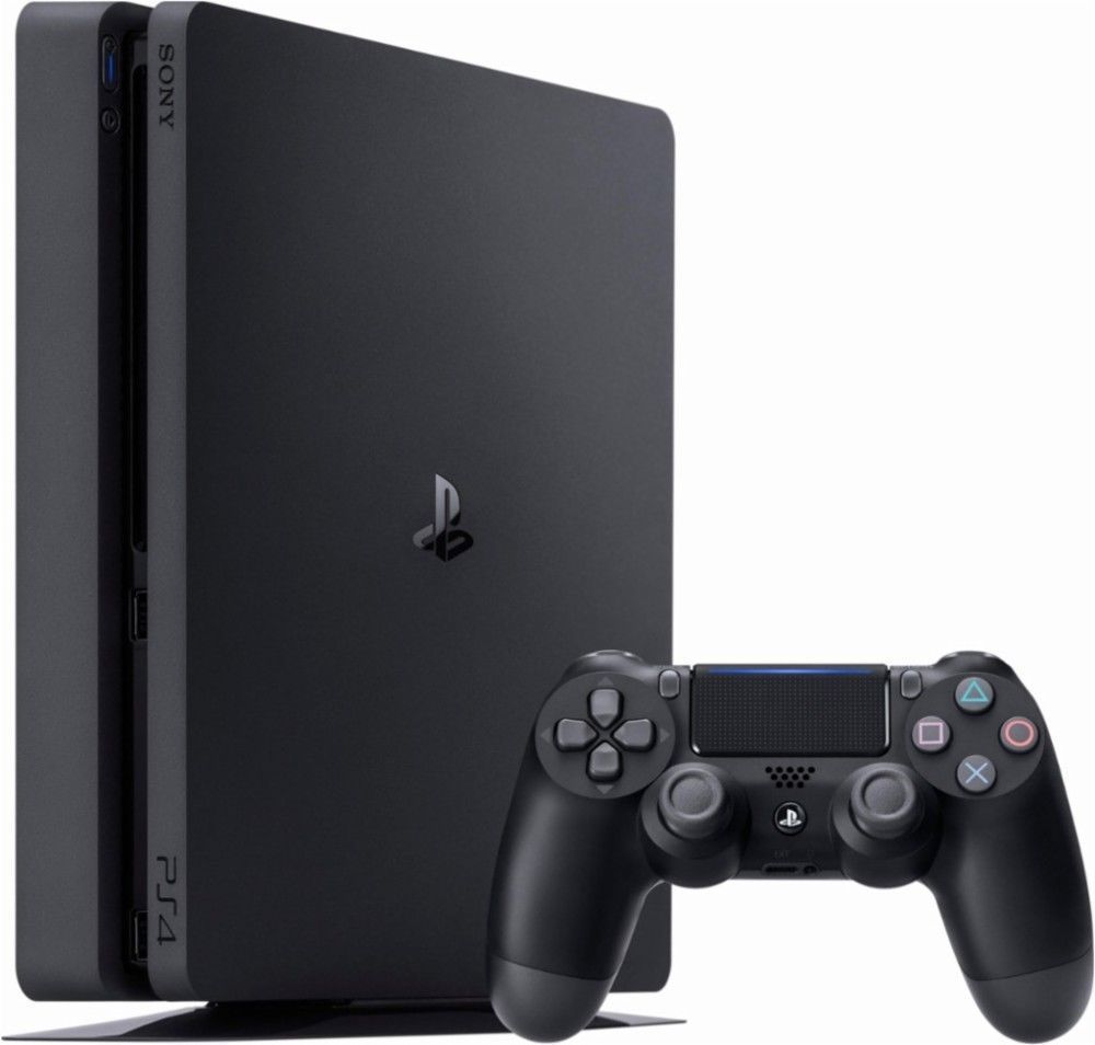 Sony PlayStation 4 Slim 500GB Black Console With Controler ...