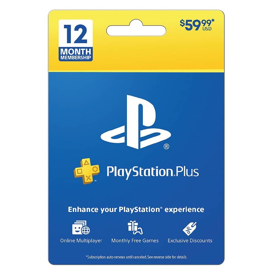 Sony PlayStation Plus Gift Card 12 Month