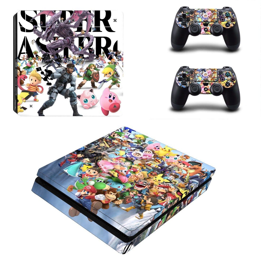 Super Smash Bros Ultimate decal skin sticker for PS4 Slim console and ...