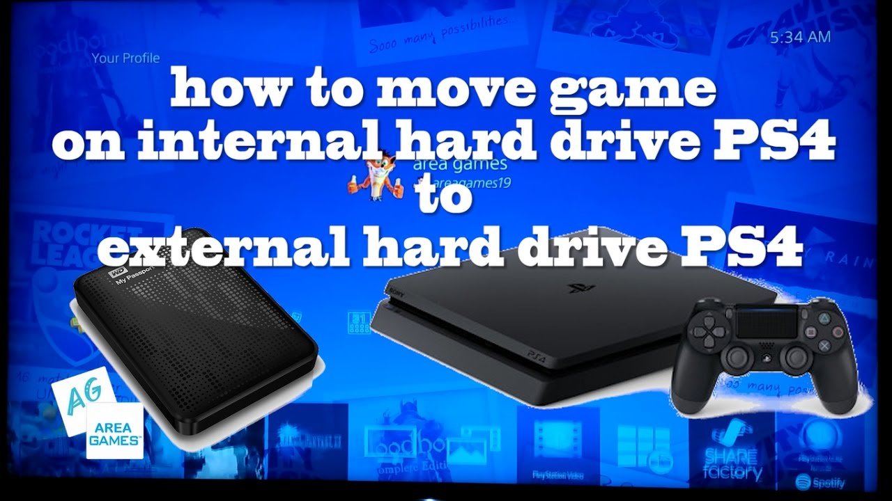 [Tutorial] how to move game on internal hard drive PS4 to external hard ...