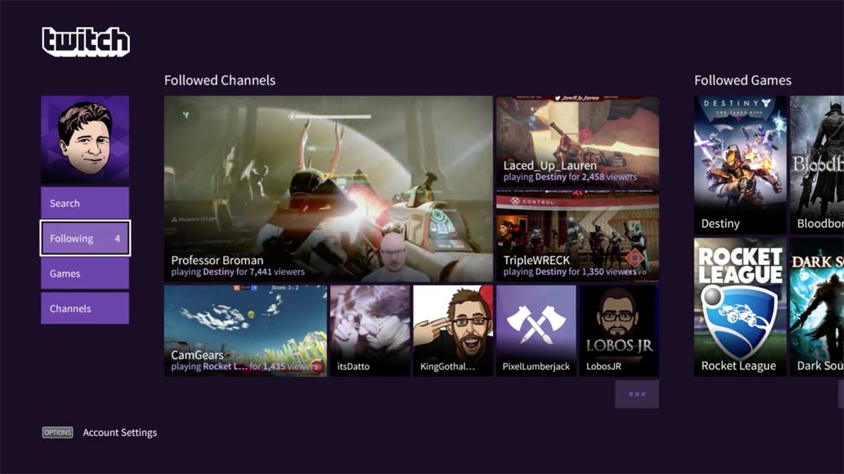 Twitch finally gets a proper PS4 streaming app