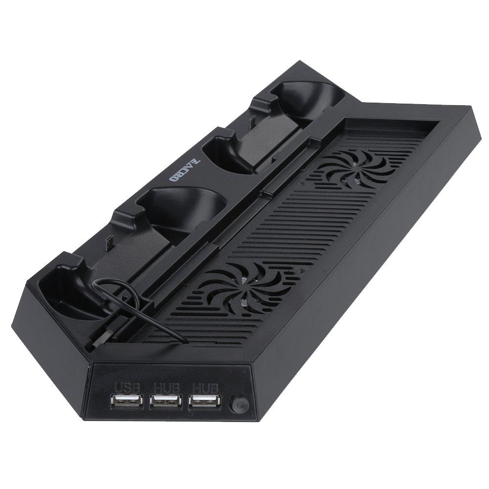 Zacro PS4 Vertical Stand Cooling Fan Dual Charging Station ...